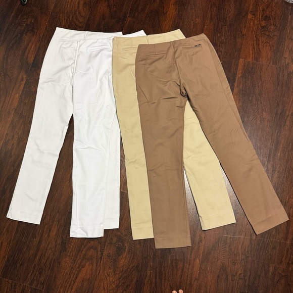 Luxe By Eric Signature Cotton Blend Stretch Skinny Pants 4 Pairs Size 2 - Picture 2 of 16